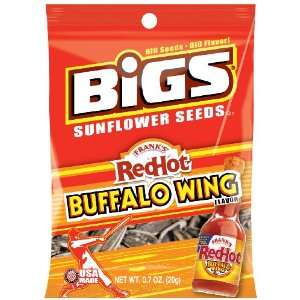 BiGS Sunflower Seeds with Franks RedHot Sauce, Buffalo Wing, 0.7 