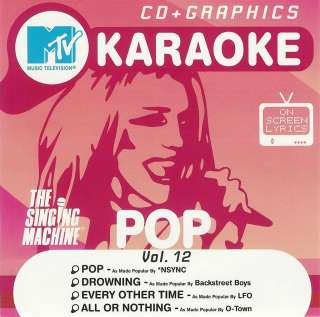 MTV Pop Vol. 12   Karaoke CD   The Singing Machine 047237831229  