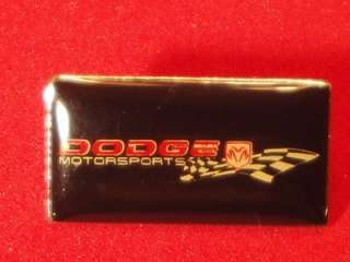 Dodge Motor Sports Racing Mopar Lapel Enamel Metal Pin  