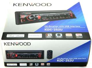 NEW ) Kenwood KDC 252U iPod / Pandora Control CD/ USB Receiver 