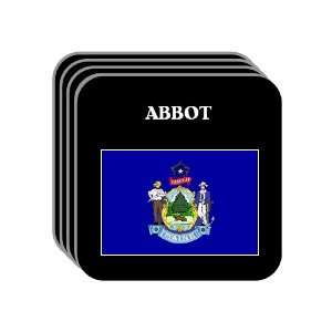  US State Flag   ABBOT, Maine (ME) Set of 4 Mini Mousepad 