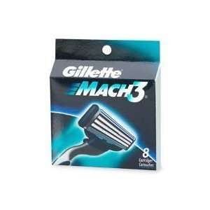  Gillette Mach3  Replacement Cartridges, 8 Cartridges 