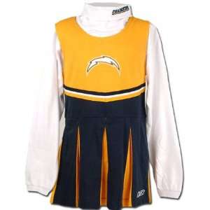   San Diego Chargers Girls 4 6X Cheerleader Uniform