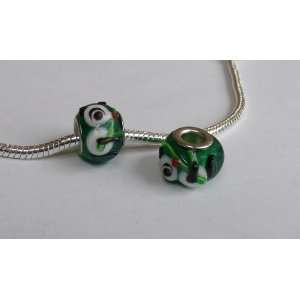   Bear 3 Dimensional Lampworks Glass Charm Bead for Bracelet or Necklace