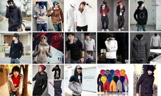 Korean Fashion Mens Front Zip Top Designed Hoodie Jacket 3 Colors *HOT 