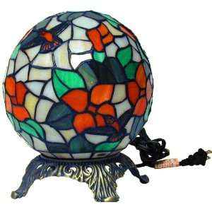   Glass Lighted Hummingbird Globe with Base Patio, Lawn & Garden