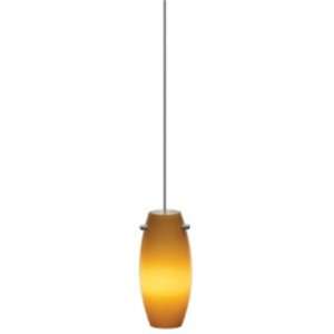  Alico Pendina Single Lamp Pendant with Amber Case Glass Shade 
