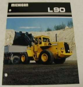 Michigan 1988 L90 Wheel Loader Sales Brochure  