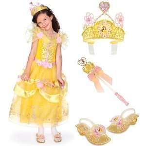  Deluxe Princess Belle Costume Gift Set Including Dress 