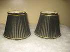 chandelier lamp shades small black material with gold linen