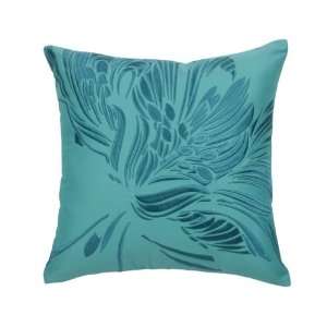   Blissliving Home Mallory Pillow, Aqua, 18 by 18 Inches