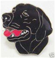 Black Lab Dog Pin Lapel Brooch Push Pin head #04  