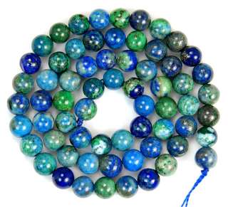 6mm Natural Lapis Lazuli Chrysocolla Round Beads 15.5  