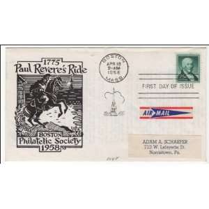  1st cachet First cover by Boston Philatelic Society 
