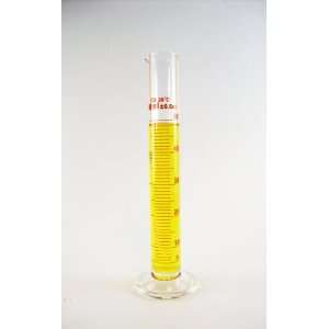 LabStock 50ml Graduated Measuring Cylinder, Glass with 1ml Graduations 