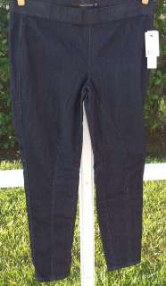   Dark Washed Ultra Skinny Leggings Jeans Stretch Denim PULL ON Jeans