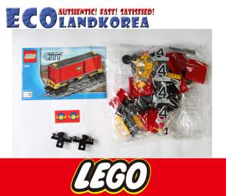   on 1 set of Lego City 7939 Cargo Train Red Boxcar Loose & NEW