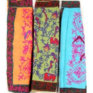  Lot of Three Gujarati Skirts with Embroidery by Hand 