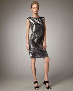 Metallic Silk Dress  