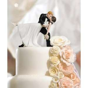    Romantic Dip Cake Topper   Hair Color Options