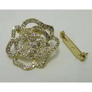  Scarf Ring Lady Pin Brooch Clip On Style,Swarovski Crystal 