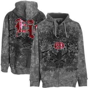  Ecko Unlimited Gray MMA Stryker Full Zip Hoody Sweatshirt 