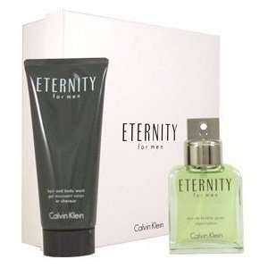 Eternity by Calvin Klein for Men 2 Piece Set Includes Eau de Toilette 