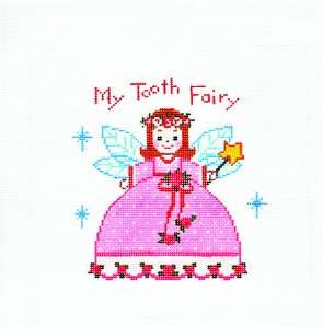 New* LEE Princess Girls TOOTH FAIRY handpainted Needlepoint Canvas on 