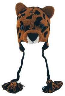   Face Wool Pilot Animal Cap/Hat with Ear Flaps and Poms Clothing