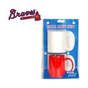 Hunter Atlanta Braves Red/White Mug (2 Pack)  Sports 