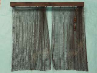 Vintage Fireplace Steel Chain Curtain Screen  