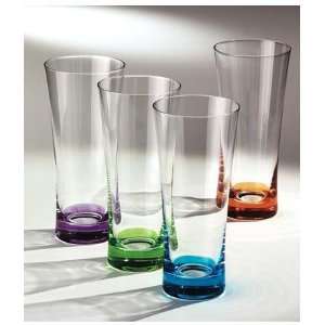 Rainbow Highball Glasses   Set of 4 by Brilliant  Kitchen 