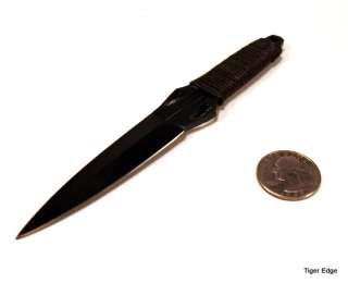NEW 6 2 Piece Black Dart Throwing Knife Set w/ Sheath  
