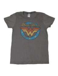 Junk Food Wonder Woman Triblend Steel Gray Juniors T shirt Tee