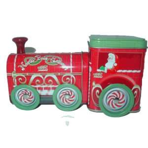  Holiday, Christmas Train Shaped Tin, 2 Compartments