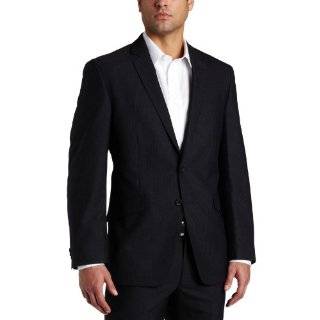 Kenneth Cole Reaction Mens Grey Stripe Suit Separate Coat