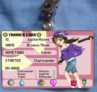 Pokemon Trainer ID Card Anime Customize it Cosplay PVC  