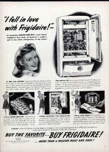 1941 Frigidaire Electric Refrigerator By GM Vintage Ad  