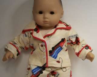 TRUCKS Flannel Pajama Pjs Doll Clothes For Bitty Baby♥  