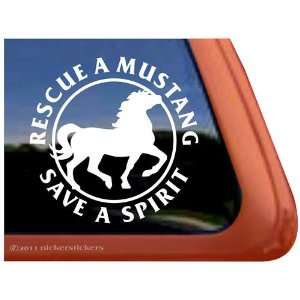   Save a Spirit Horse Trailer Vinyl Window Decal Sticker Automotive