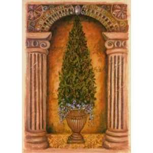  Boxwood Niche, Fine Art Canvas Transfer by Shari White 