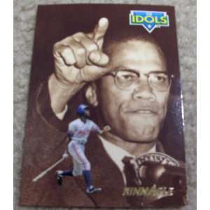  1993 Pinnacle Delino Deshields and Malcolm X # 302 MLB 