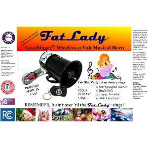  Tiger Rag FatLadyTM Musical 5 Song Car Horn with WIRELESS 