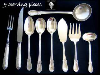 Antique French Sterling Silver Flatware Set 129/PS  
