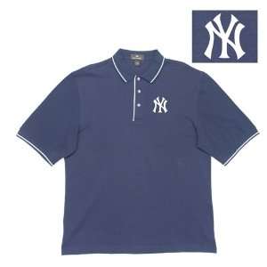 New York Yankees MLB Competitor Polo Shirt by Antigua (Navy Blue 