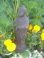 Blessing Buddha Garden Statue hand caste lava stone Bali Asian yard 