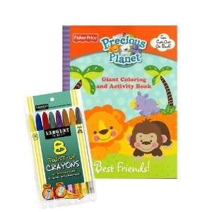  Fisher Price Precious Planet® Coloring Book Set with 