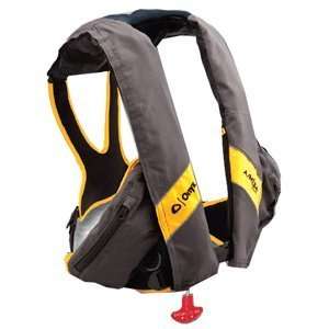  24 Deluxe Automatic   Manual Inflatable Life Jacket Carbon/Yellow