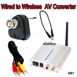 Mini 2.4GHz Wired to Wireless CCTV Converter & Receiver  
