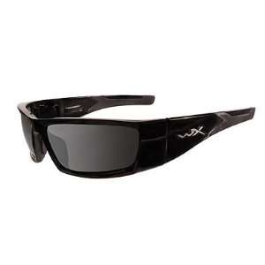  Wiley X Drapht Sunglasses Smoke Gloss Black Sports 